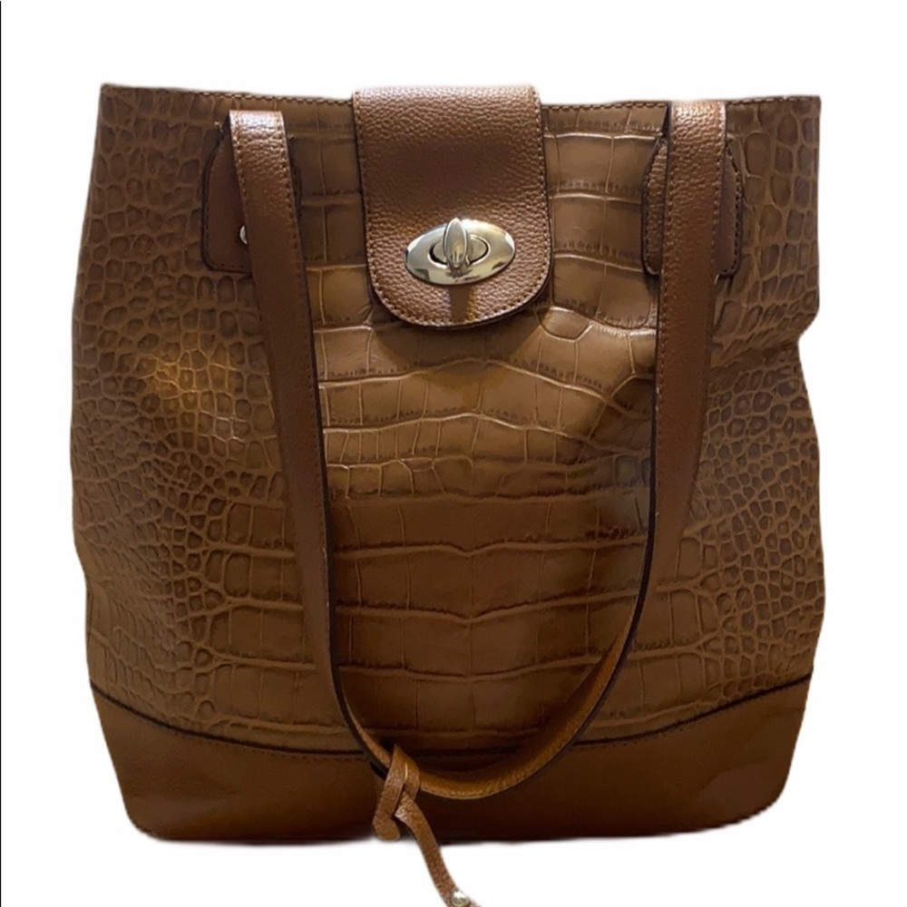Franco Sarto Large Tan Leather Hobo Bag